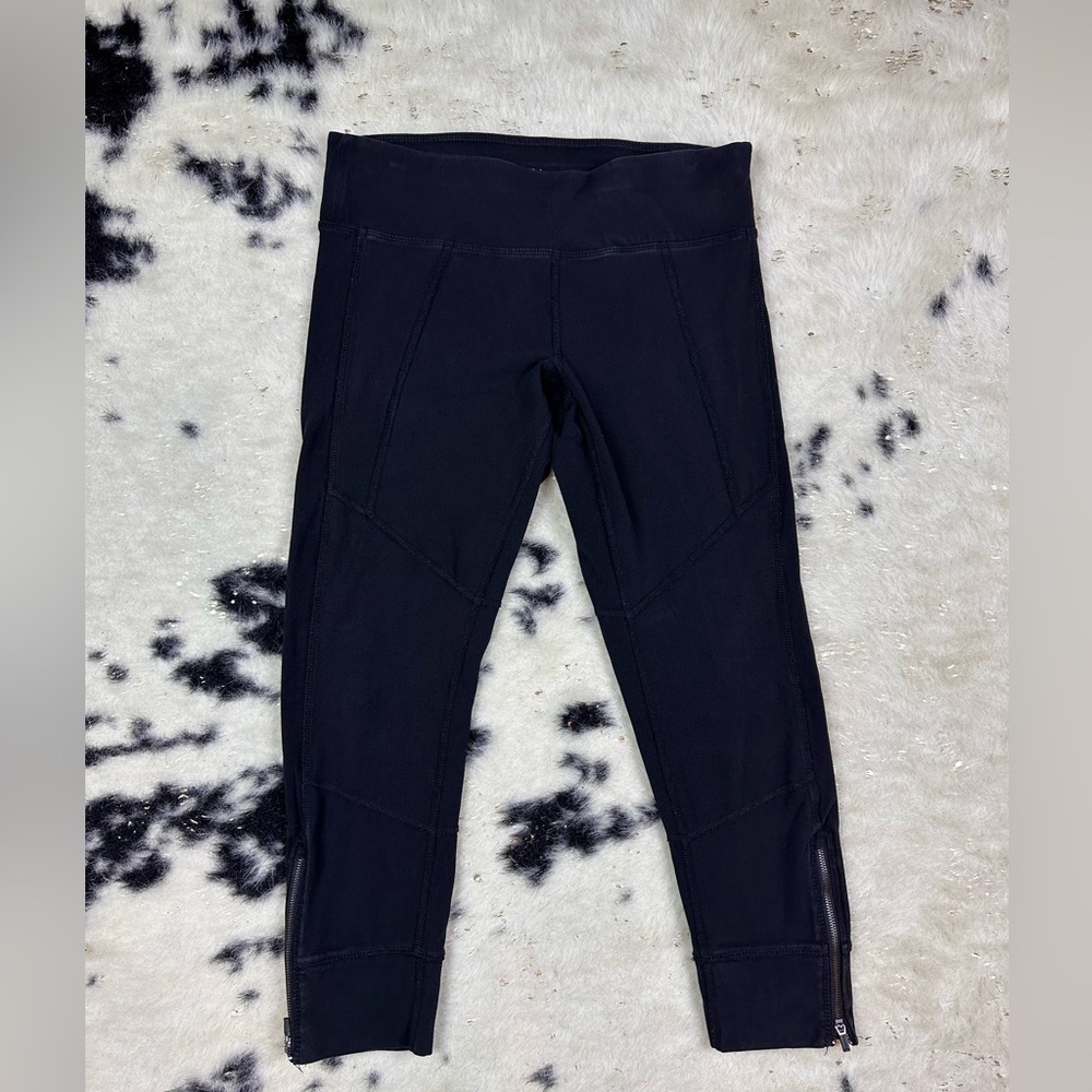 Calvin Klein Performance Black Stretch Activewear Yoga Capri Legging Size Medium